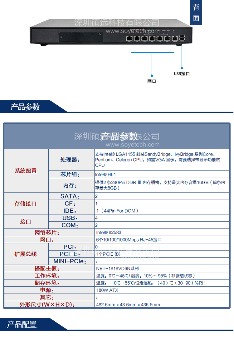 研祥1U上架主流網(wǎng)絡(luò)應(yīng)用平臺NPC-8118-03