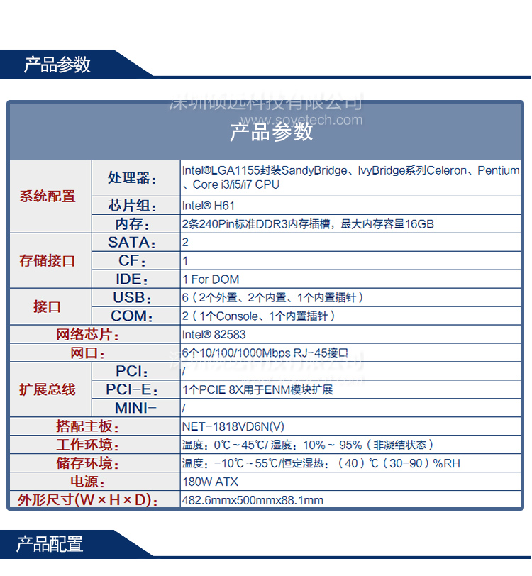 研祥2U主流網(wǎng)絡(luò)應(yīng)用平臺(tái)，H61芯片 NPC-8218