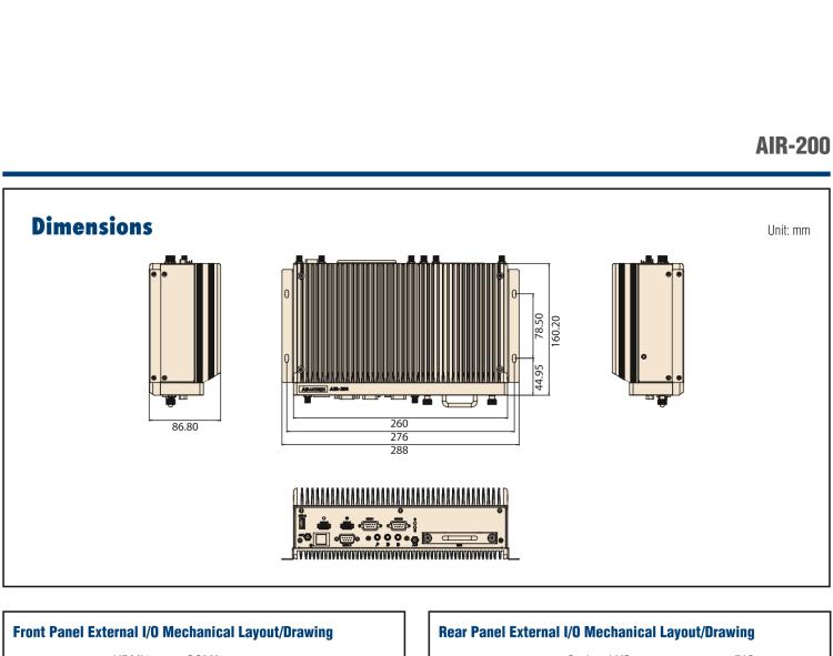 研華AIR-200 基于Intel Core i5-6442EQ處理器，AI計(jì)算平臺(tái)，內(nèi)置Myriad X VPU * 2