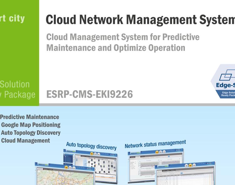 研華ESRP-CMS-EKI9226 Cloud Management System for Predictive Maintenance and Optimize Operation