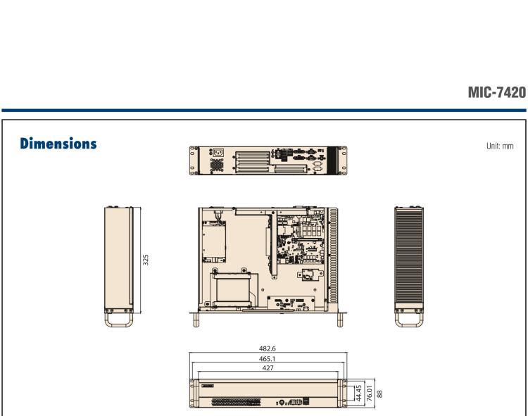 研華MIC-7420 Compact Fanless System with Intel? 6th Gen Core? i Processor