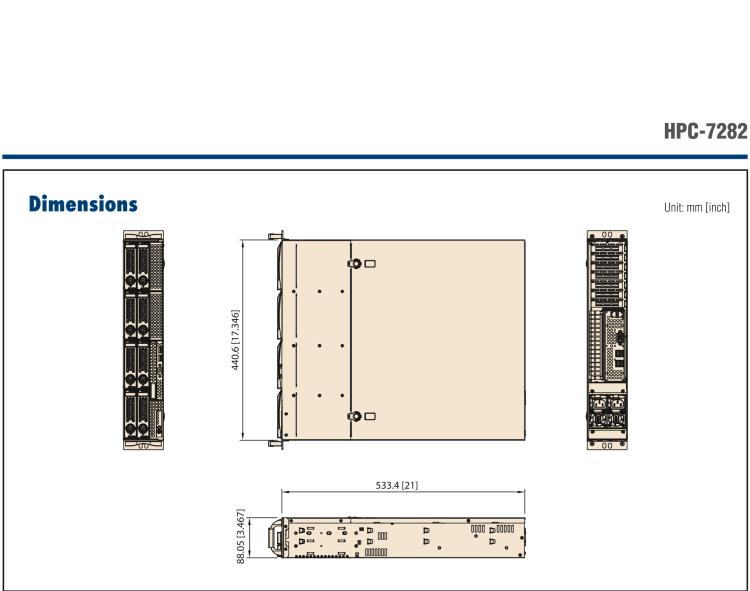 研華HPC-7282 2U 機架式機箱，適用于 Micro/ATX 服務(wù)器主板，支持8個2.5寸/3.5寸熱插拔硬盤，7個半高擴展槽