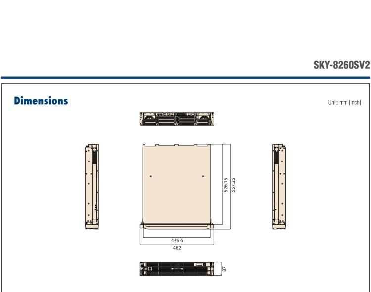 研華SKY-8260SV2 Compact 2U Carrier Grade, High Performance Server based on AMD EPYC? 7003/7002 Series Processors