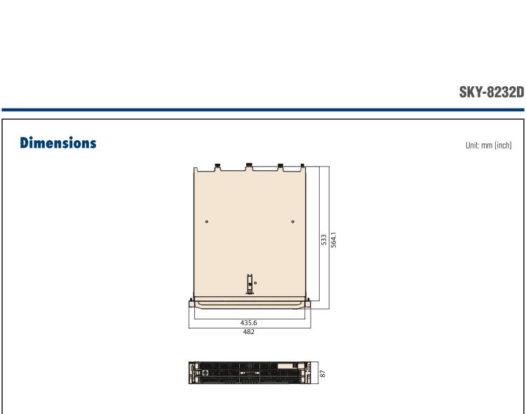 研華SKY-8232D Compact 2U Edge Server based on Dual 3rd Gen Intel? Xeon? Scalable Processors