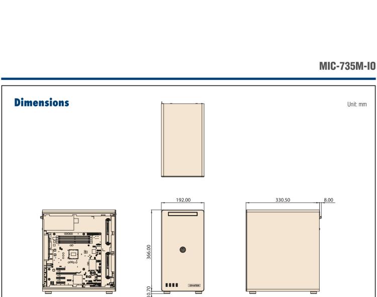 研華MIC-735M-IO AI medical-grade system based on NVIDIA? IGX Orin? in AI small tower chassis