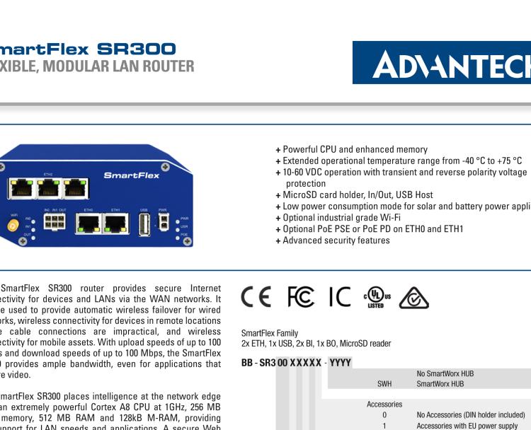 研華BB-SR30019120-SWH SmartFlex、開關(guān)、5E、USB、2I/O、SD、W、PD、W、SL、SWH