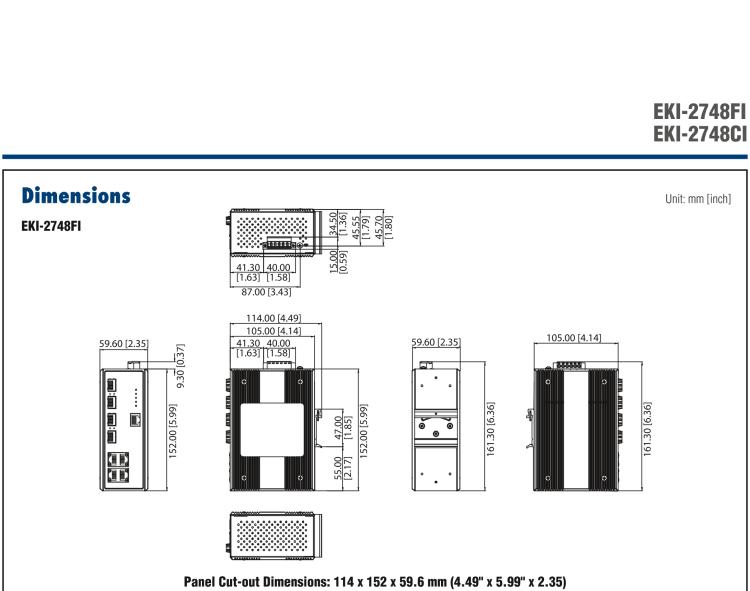 研華EKI-2748FI 4G+4G SFP 端口寬溫網(wǎng)管型工業(yè)以太網(wǎng)交換機