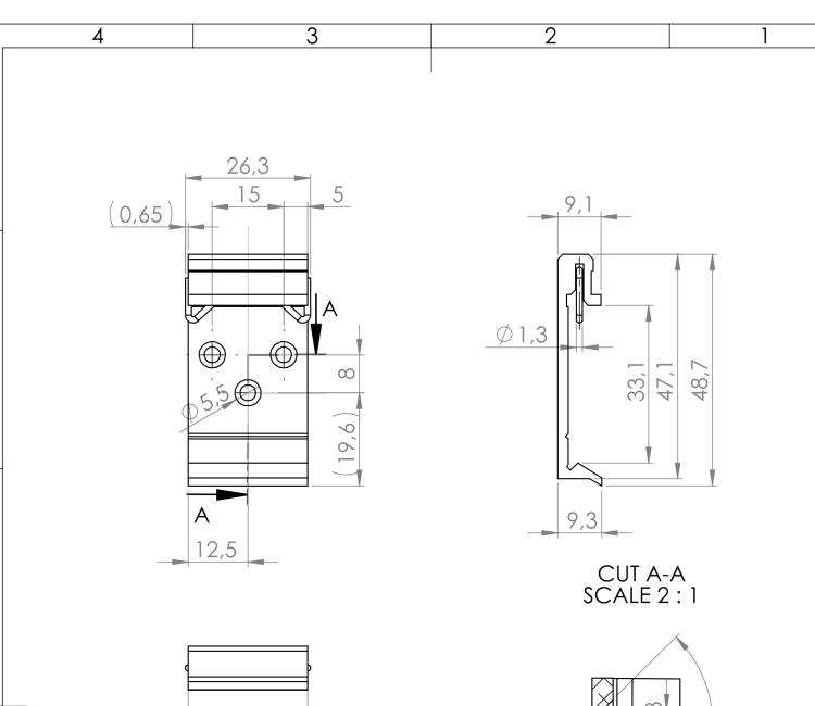 研華BB-DIN-ICR32 Metal DIN Clip for ICR-3200 & ICR-2000 Series