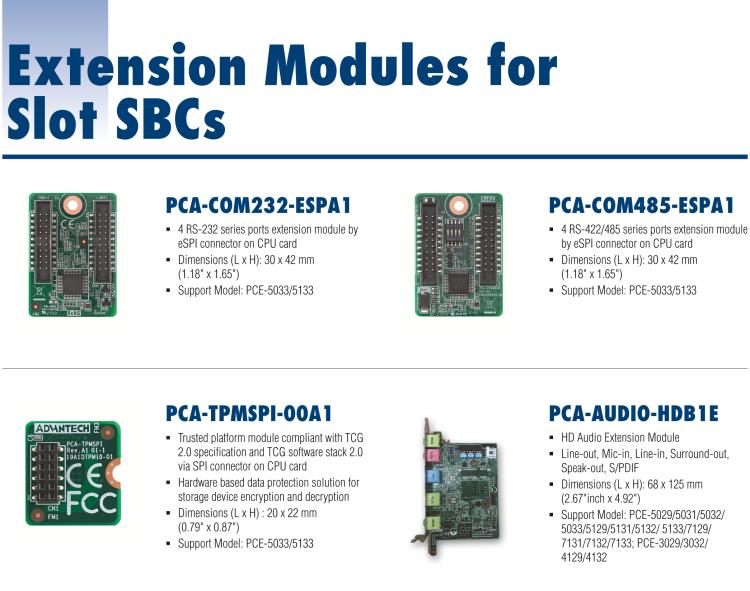 研華PCA-TPMSPI Trusted platform module compliant with TCG 1.2 / 2.0 specification and TCG software stack 1.2 / 2.0 via SPI connector on CPU card.