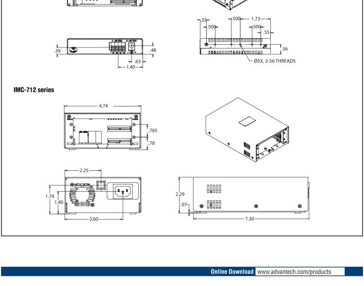 研華IMC-713-AC Managed Modular 3-slot Media Converter Chassis, AC Power w/o power cord