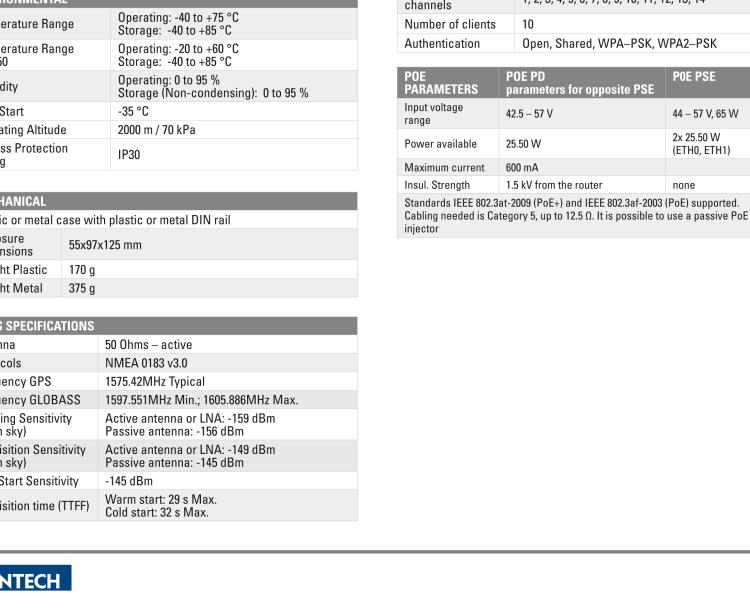 研華BB-SR30508020-SWH SmartFlex, NAM, 2x Ethernet, PoE PSE, Metal, Without Accessories