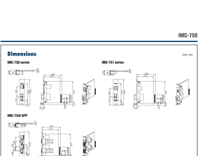 研華IMC-751-SSER Managed Modular Media Converter, 100Mbps, Single-Strand 1550xmt, 40km, SC (also known as iMcV 850-15636)