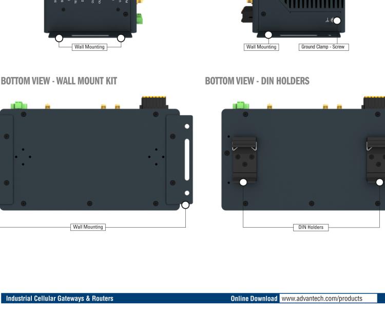 研華ICR-4461 ICR-4400, GLOBAL, NAM, 5x Ethernet, 1x RS232, 1x RS485, CAN, SFP, USB, SD, Without Accessories