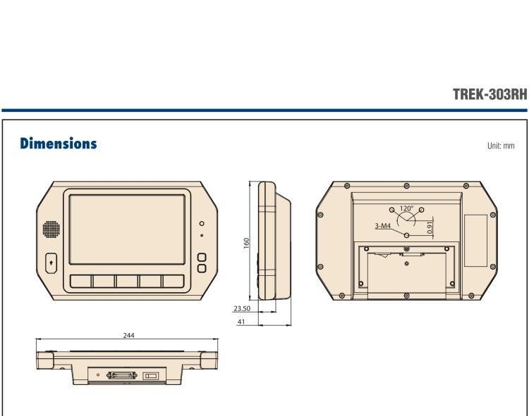 研華TREK-303 7"智能車(chē)載顯示器