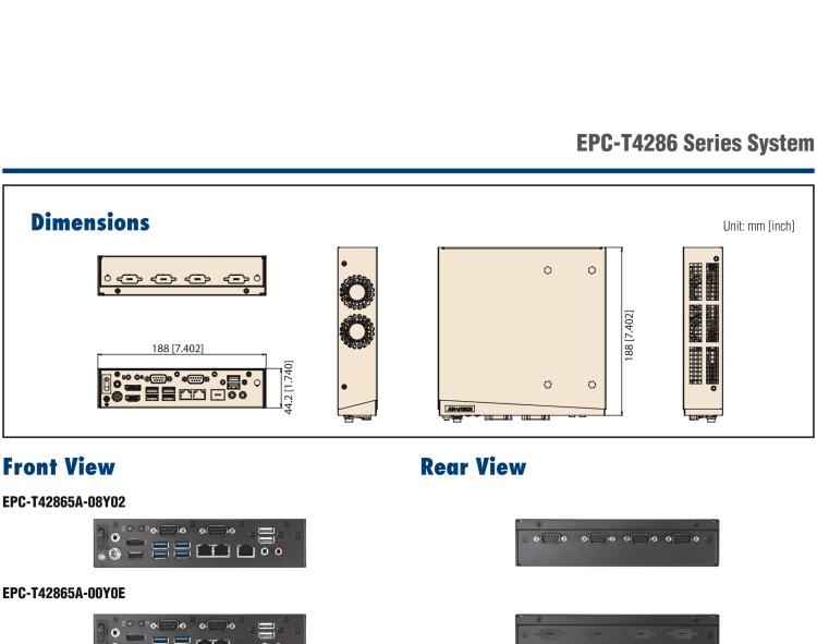 研華EPC-T4286 適配Intel? 第8/9代 Core? i 系列處理器，搭載H310芯片組。1U超薄高度，性能強勁。