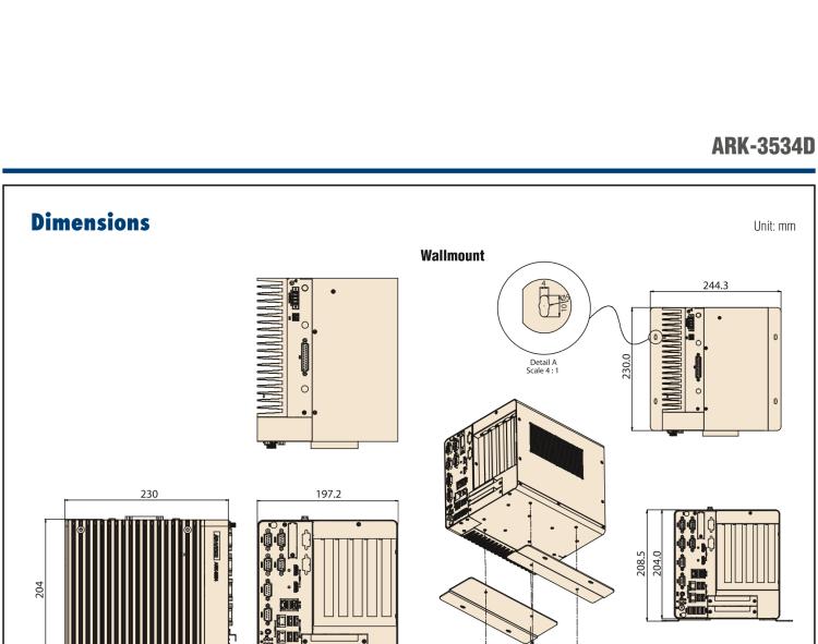 研華ARK-3534D 12th&13th Gen Intel? i3/i5/i7/i9 LGA1700 Expansion Fanless Box PC