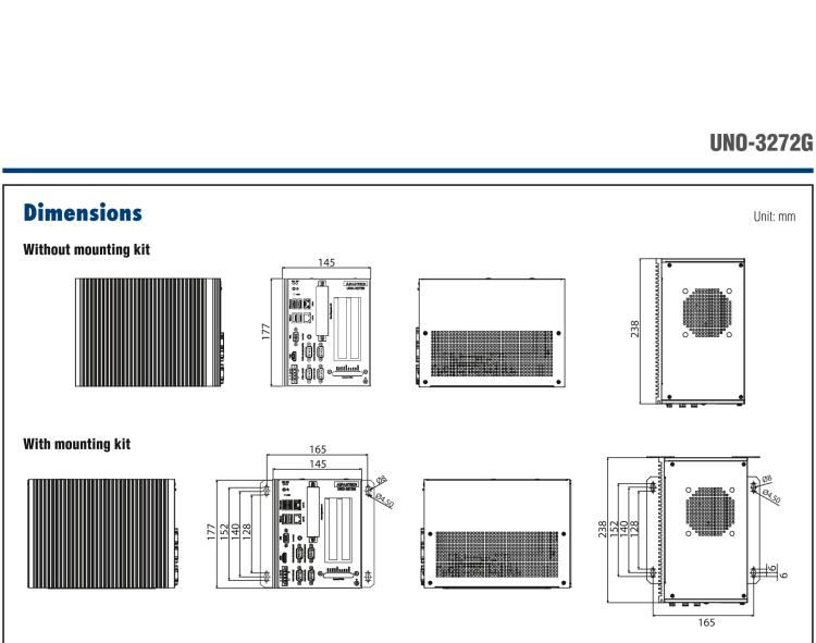 研華UNO-3272G Expandable Embedded Box IPC with Intel? Celeron? J1900