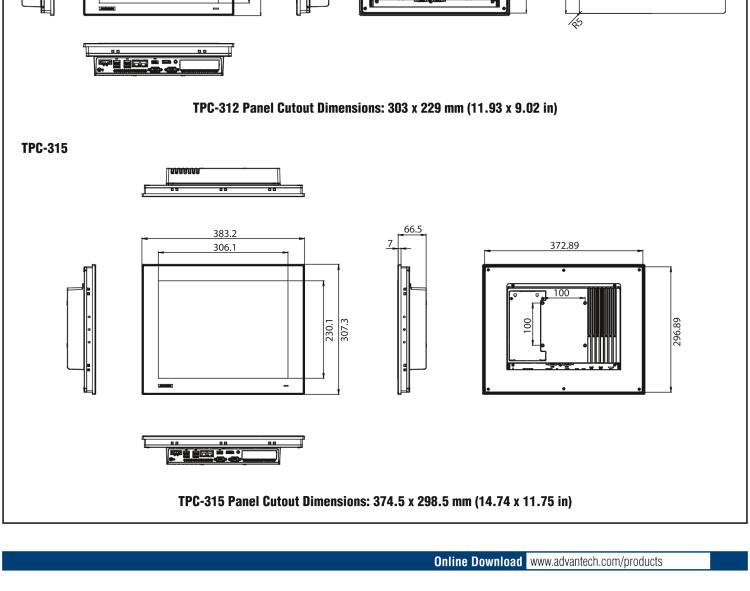 研華TPC-324W 8代Intel?Core? i3/ i5/ i7處理器24" FHD TFT LED LCD觸摸屏電腦，內(nèi)置8G DDR4 RAM