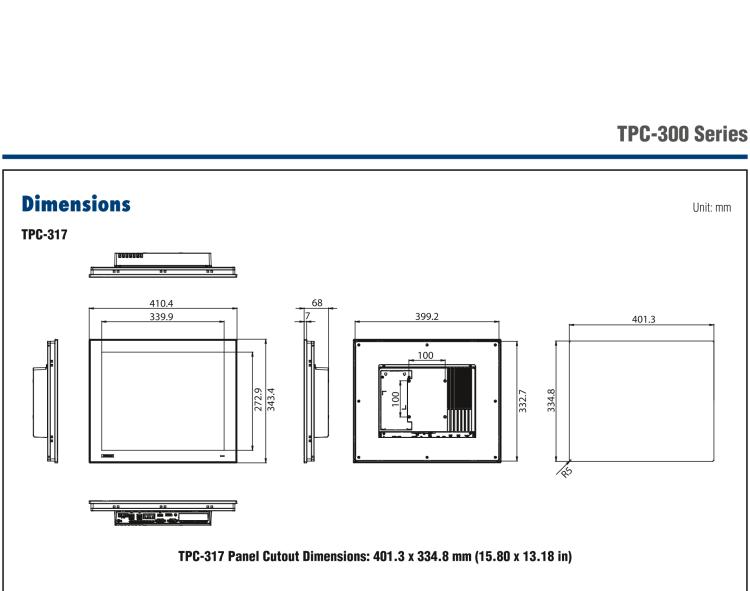 研華TPC-315 15英寸XGA TFT LED LCD觸摸屏電腦，搭載第八代Intel?Core? i3/ i5/ i7處理器，內(nèi)置8G DDR4 RAM