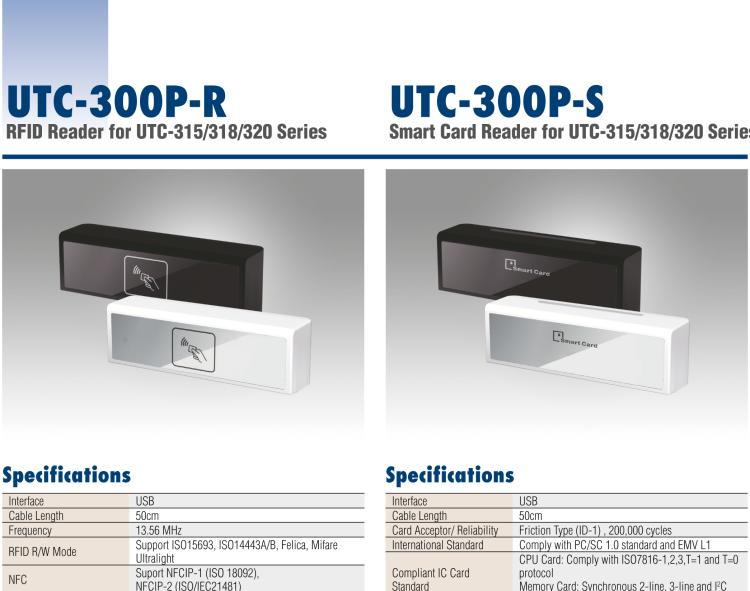 研華UTC-300P-R RFID Reader for UTC-300 Series