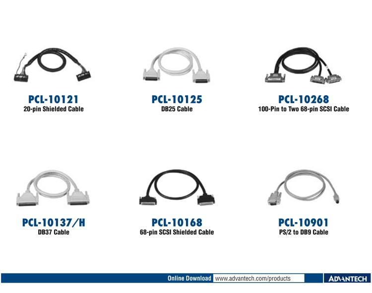 研華PCL-10251 100針到2根50針SCSI電纜， 1米