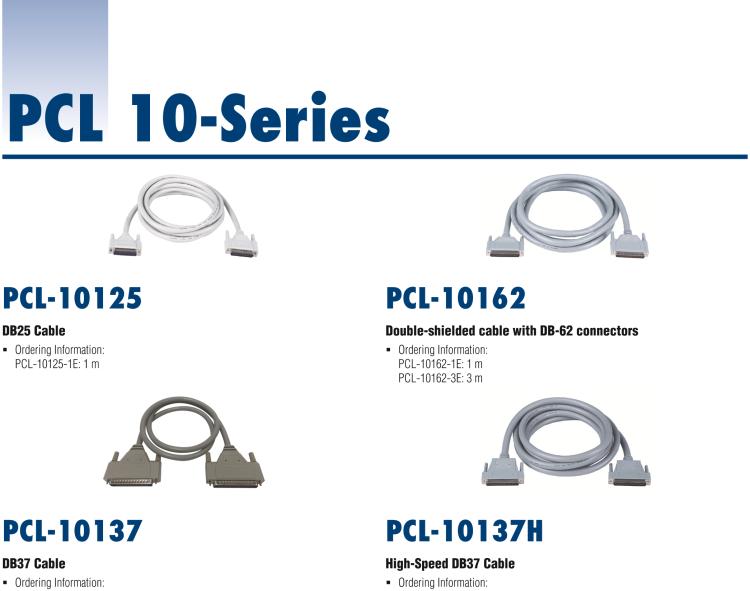 研華PCL-10125 3m DB-25屏蔽線纜